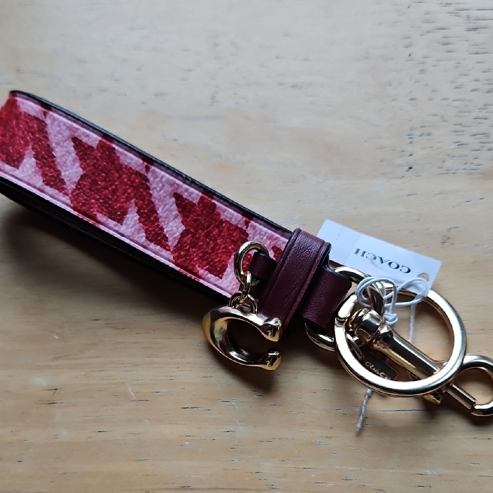 Coach Red Keychain with Durable Metal Hardware - Picture 11 of 11